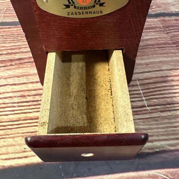 ZASSENHAUS GERMANY SANTIAGO MAHOGANY COFFEE MILL GRINDER - Picture 3 of 10